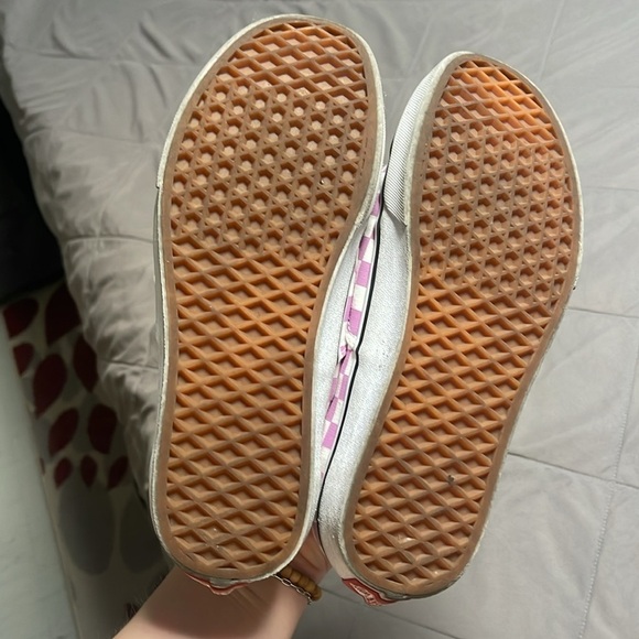 Vans Light Purple Checkerboard Lace Up Sneakers Size 9.5 - Picture 7 of 13